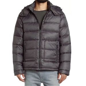Slate & Stone Men's Storm Grey Multi Quilted Down Jacket, Size S New w/Tag $348